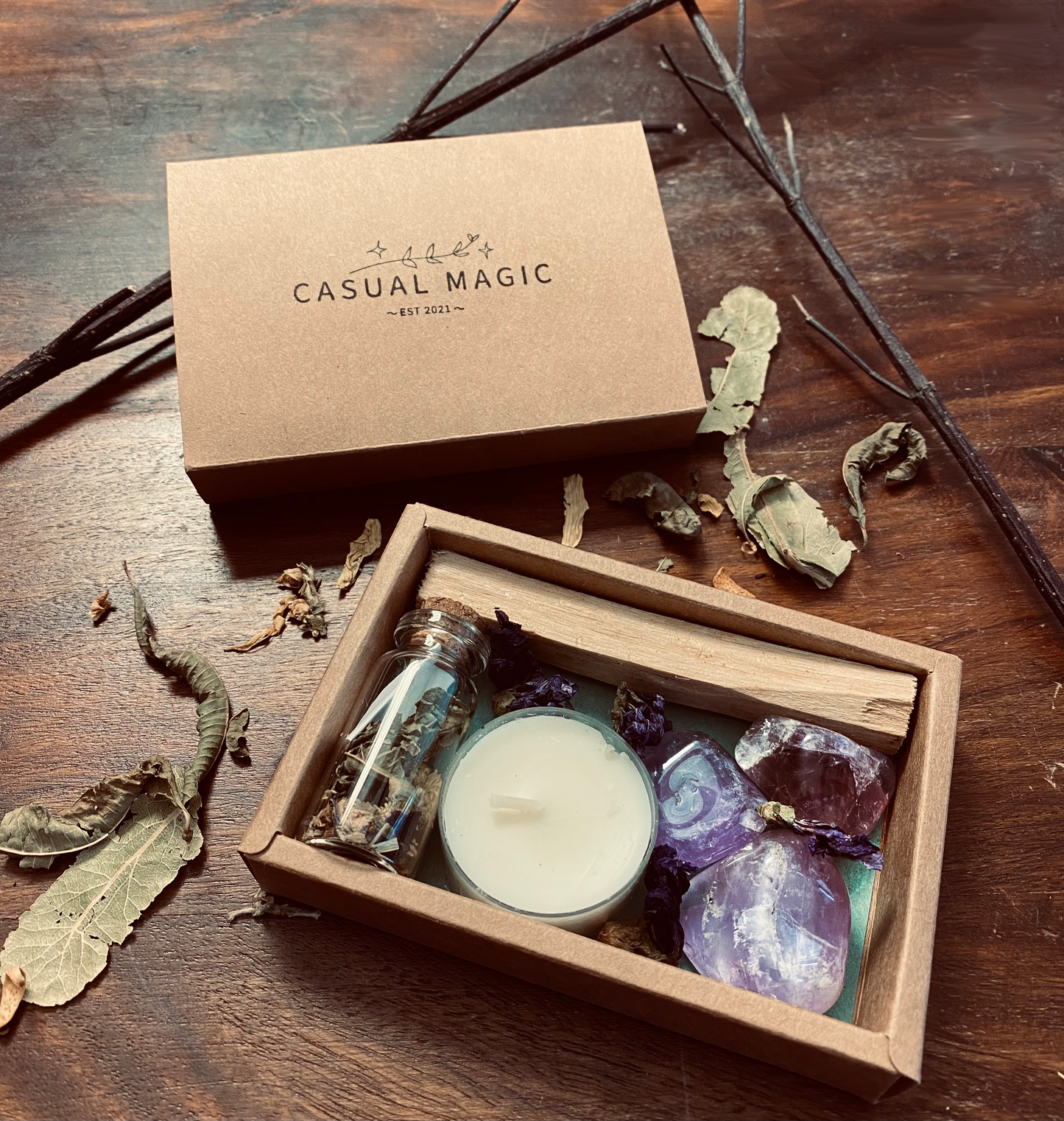 Amethyst-Box (Geschenk Set)